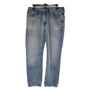 Levis 541 Jeans Mens 33x30 Blue Athletic Taper Light Wash Denim Fade Stretch